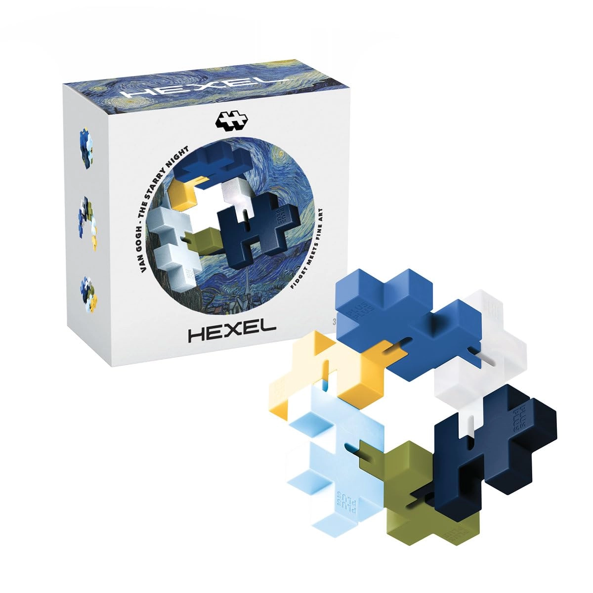 Plus-Plus HEXEL - Van Gogh - Starry Night 6 pcs