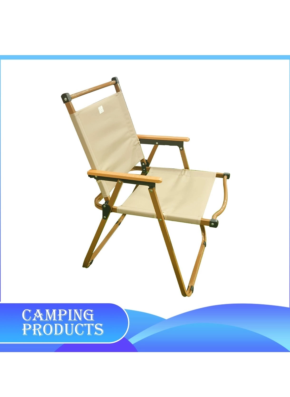 Folding Camping Chair - Black Lightweight