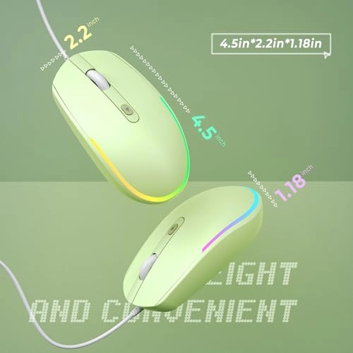 Wired LED RGB Backlit Mouse - USB
