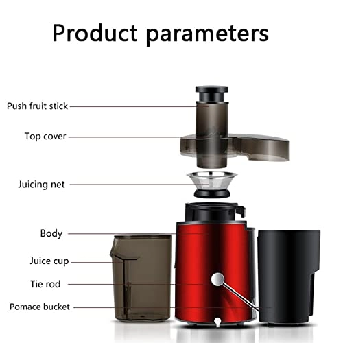 Wide Chute Slow Masticating Juicer Extractor - 250 watts 500 Milliliters