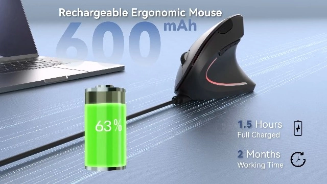 Ergonomic Vertical Mouse - Wireless