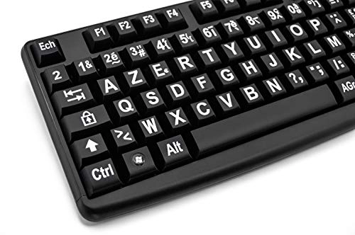 Multimedia Large Print Keyboard - Wired