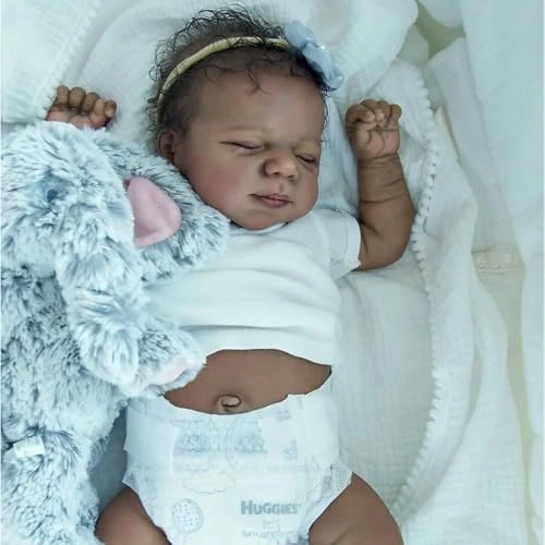 Reborn Baby Doll - 18 Inch Silicone Full Body African American