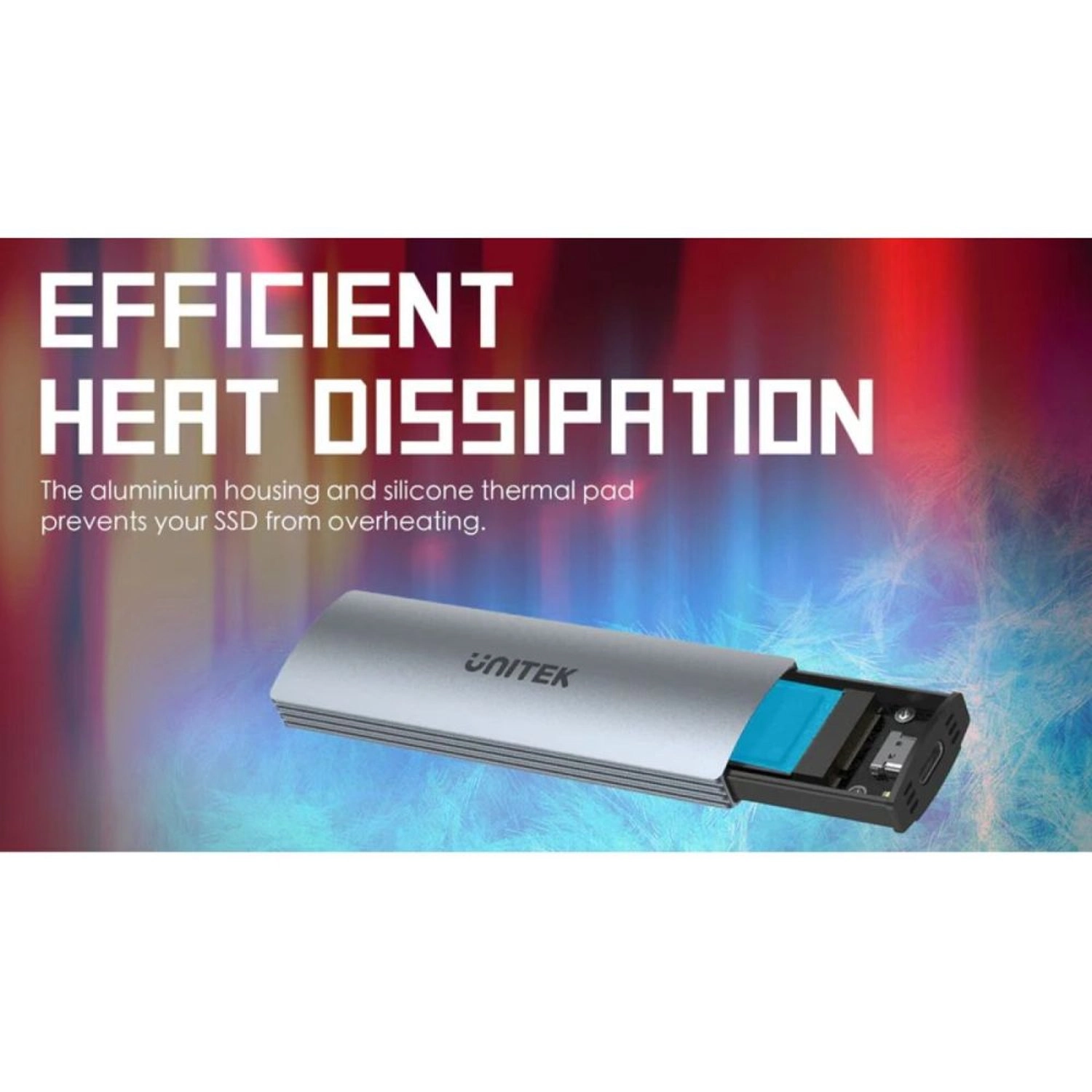 M.2 PCIe NVMe SSD Enclosure - 10Gbps USB-C M.2 NVMe M-Key 2230/2242/2260/2280