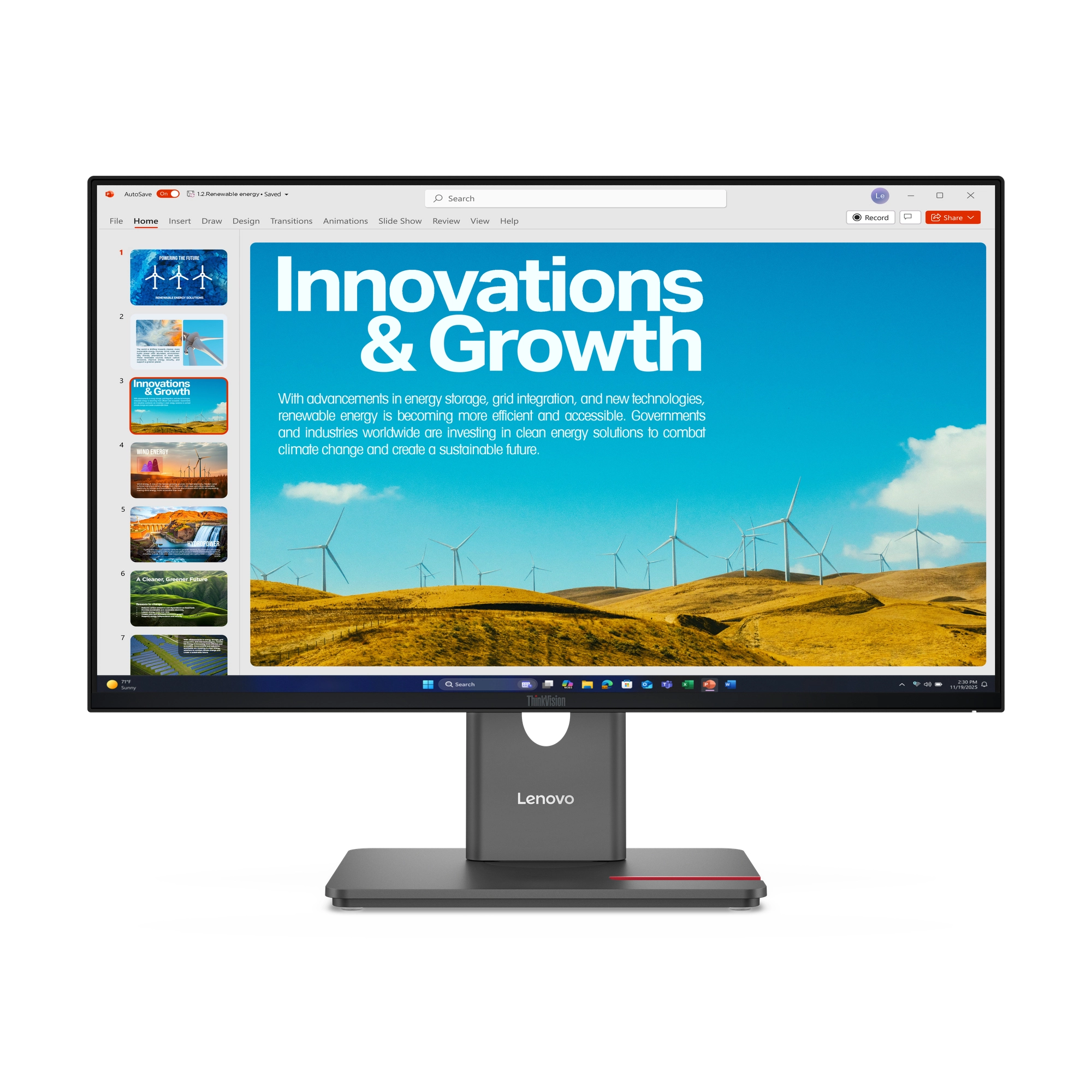 Lenovo ThinkVision P24QD-40 - 64B1GAT1UK 23.8" 2560x1440