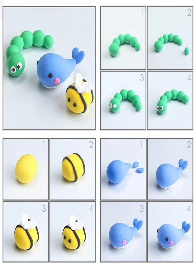 Polymer Clay Oven Bake Set - 20 Colors Non Air Dry Combo