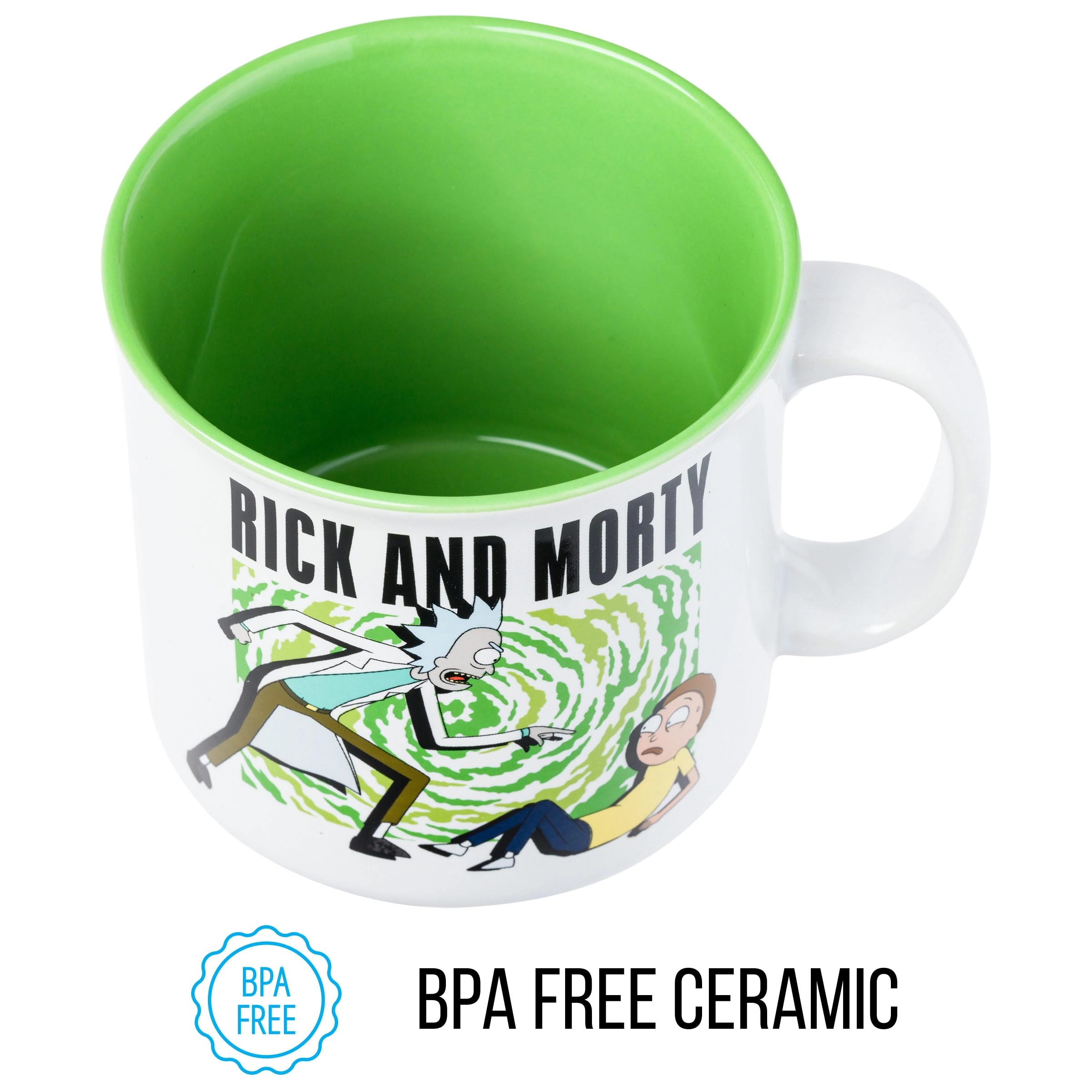Rick and Morty Intense Scene Ceramic Camper Mug