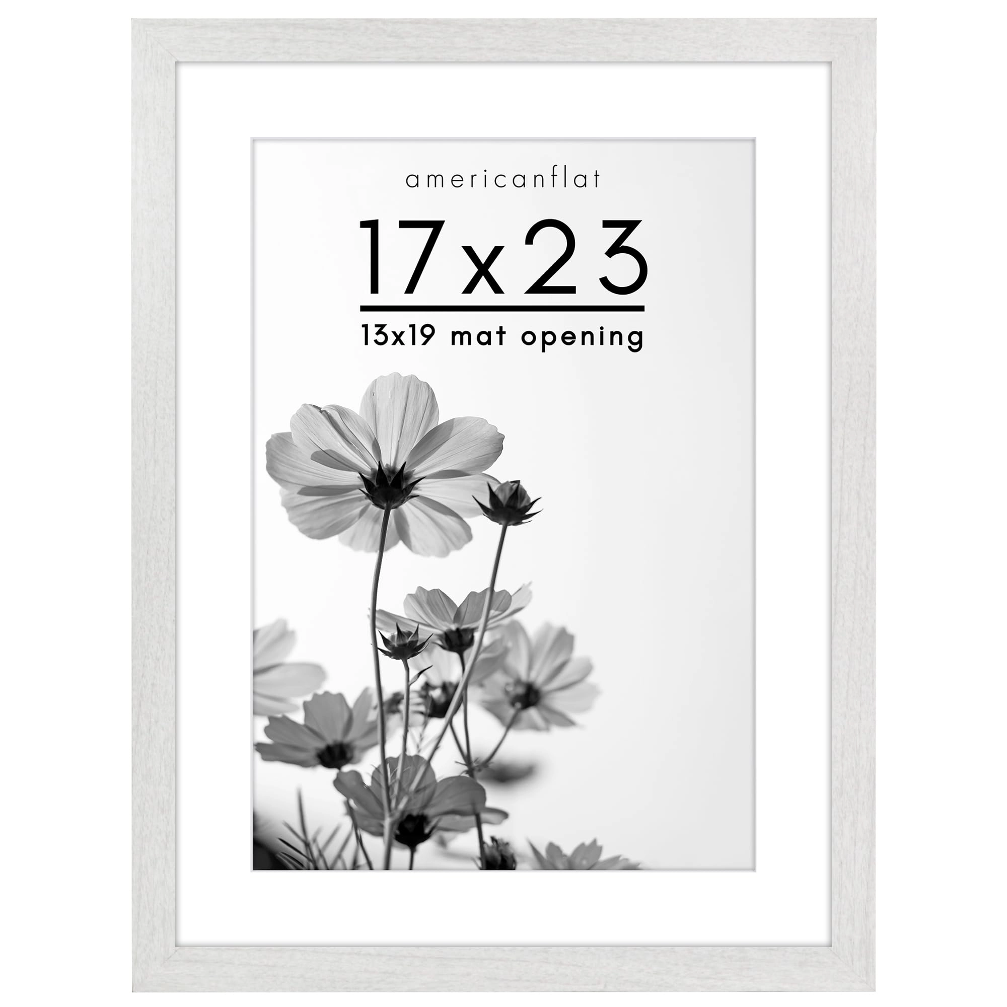 Americanflat Picture Frame - 17x23 White Plexiglass Cover