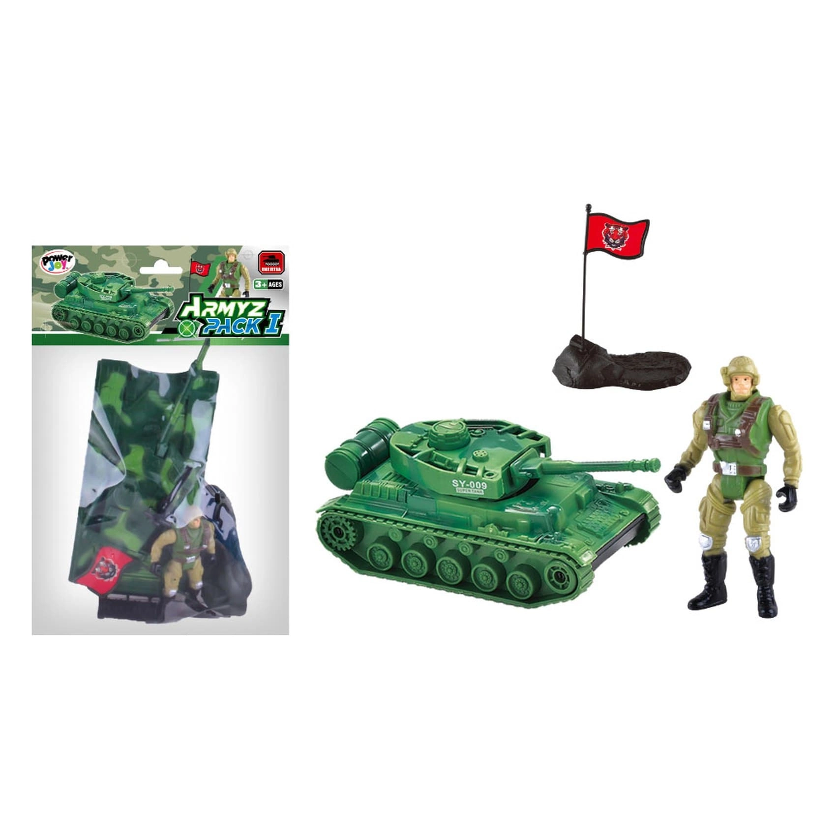 Armyz Pack I - inertia-powered tank soldier figure