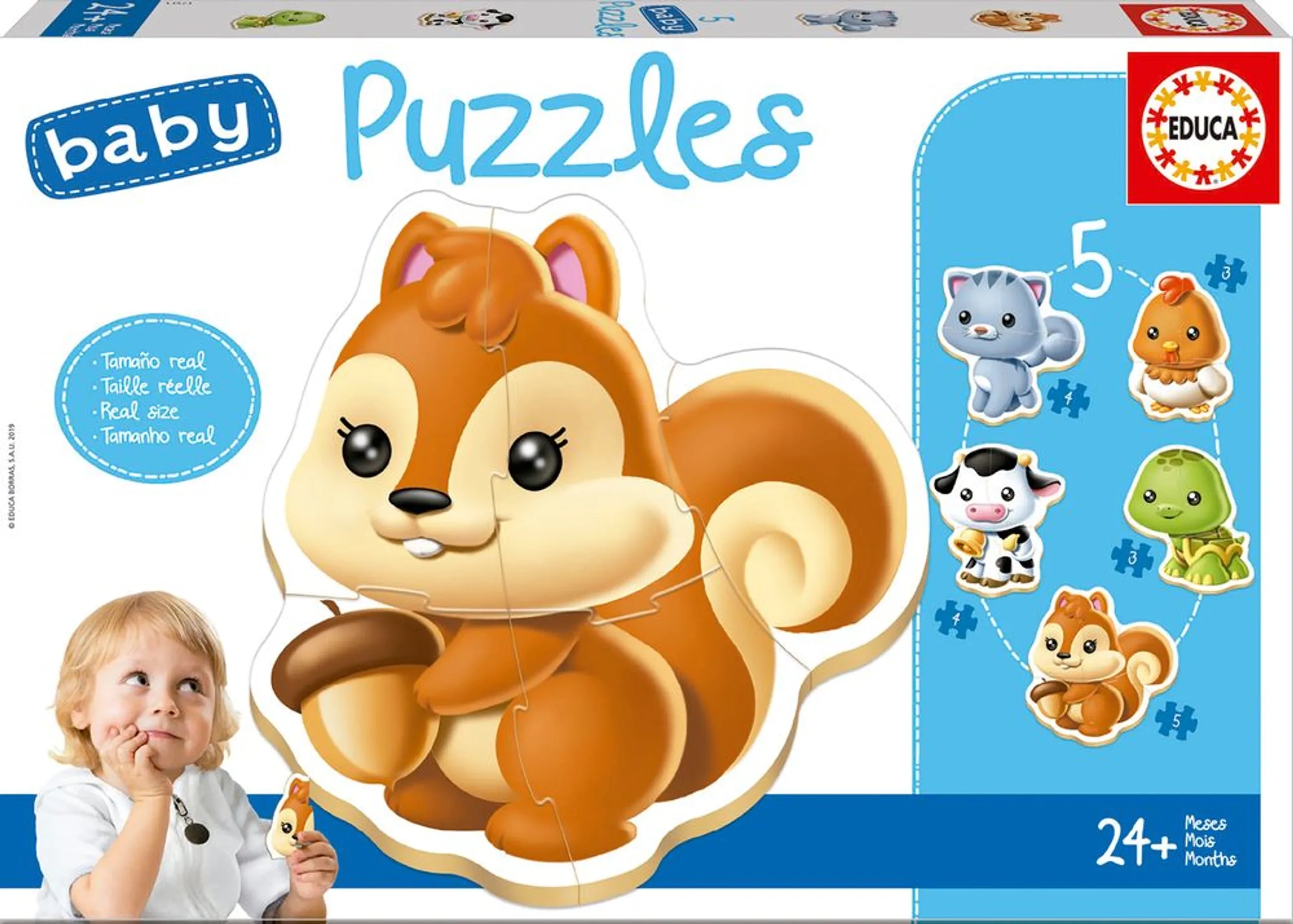 Educa Aquatic Animals Baby Puzzles - 2+ 5 pieces