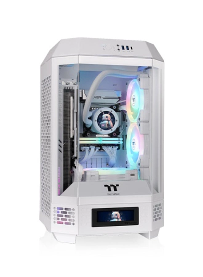 Thermaltake Tower 250 - Mini Tower 3mm Tempered Glass Snow White