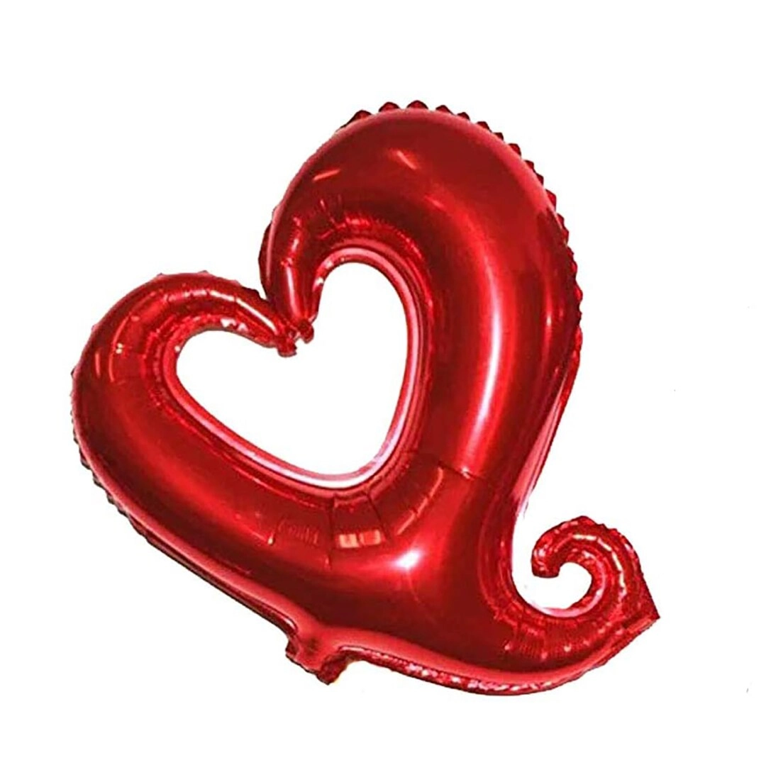 Heart Foil Balloon - 1-Piece Valentines
