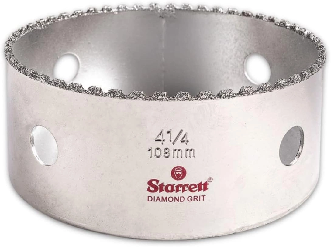 Starrett Diamond Grit Hole Saw - 414 porcelain glass ceramics brick stone