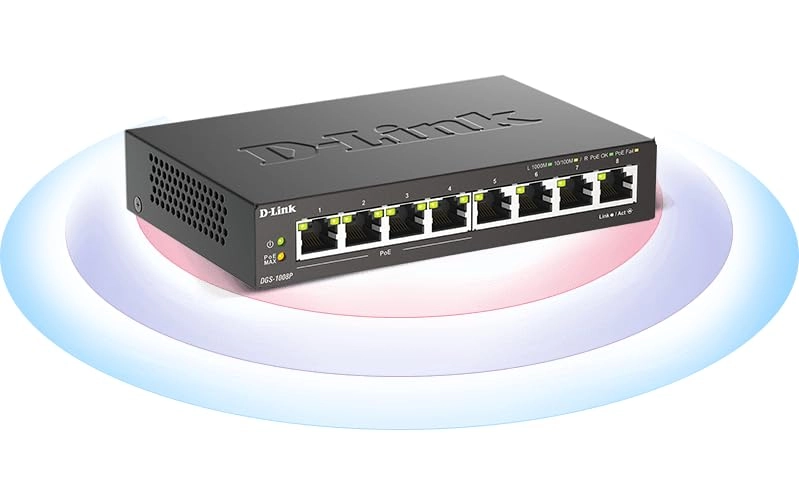 DGS-1008P/E 8-ports