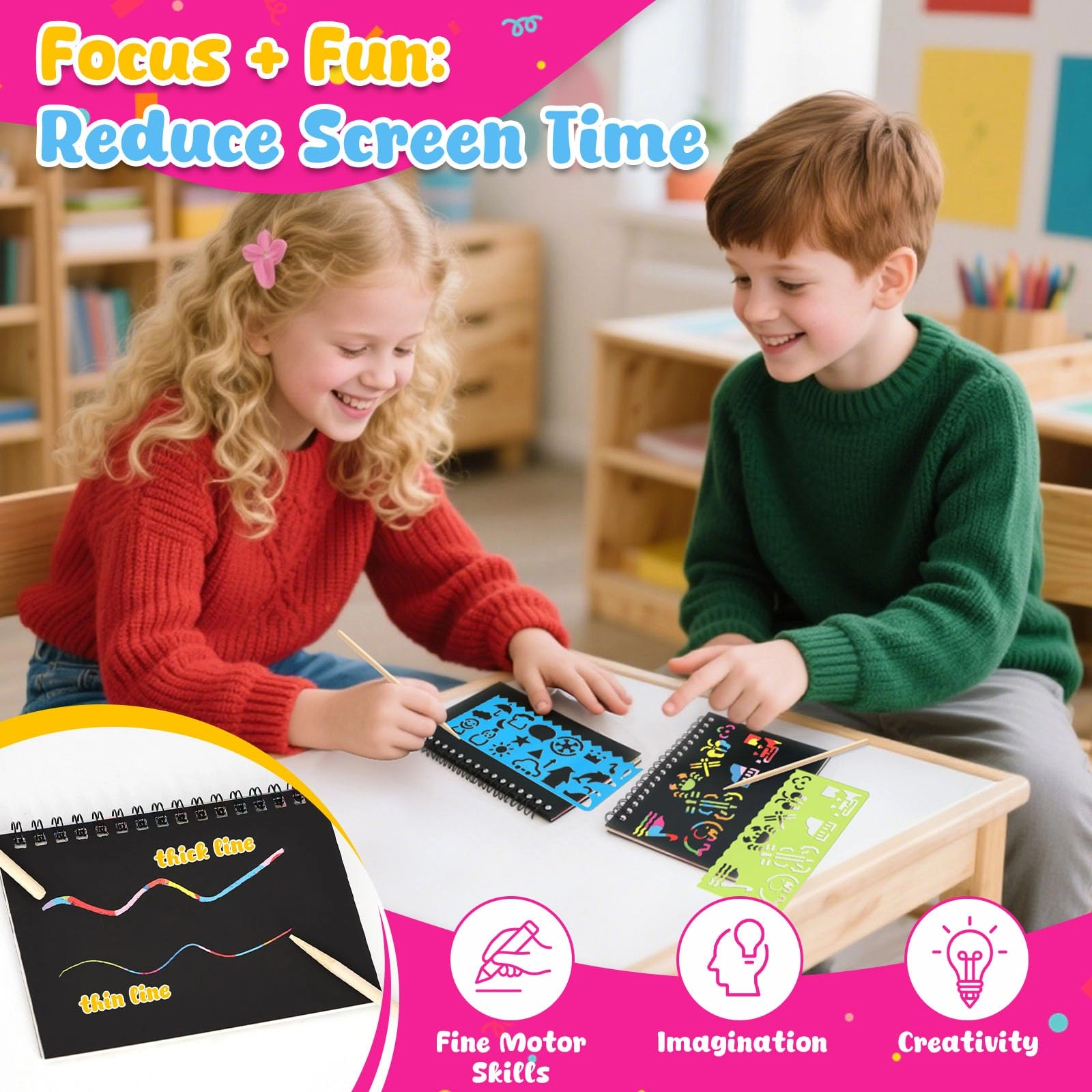 Scratch Paper - 24 pcs 4+ years