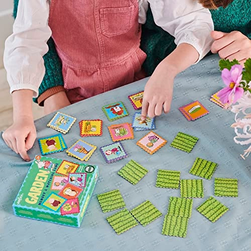 Garden Little Square Memory & Matching Game - Ages 3 and up 18 Pairs to Match