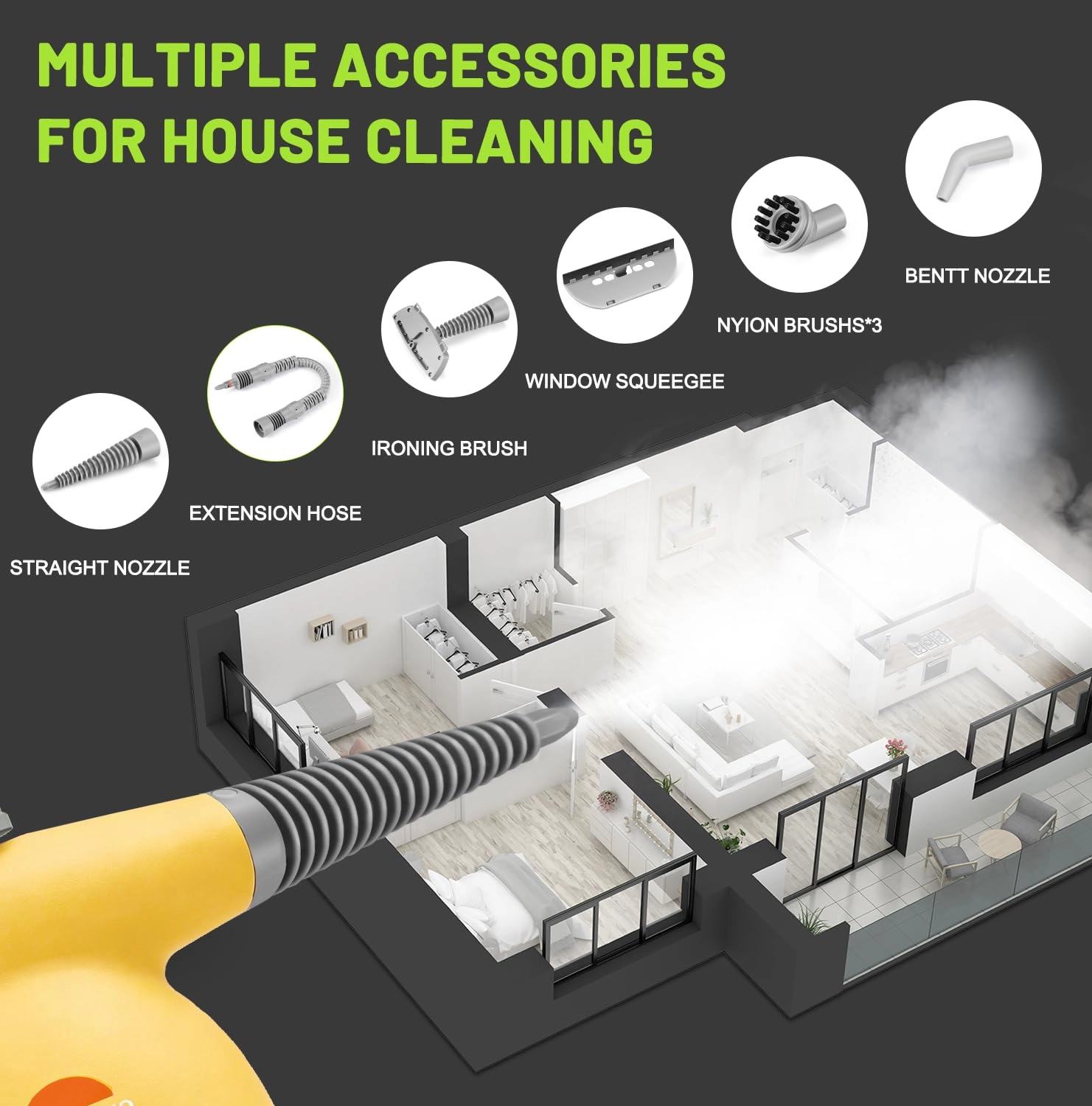 steam cleaner - 3.5E+2 Milliliters