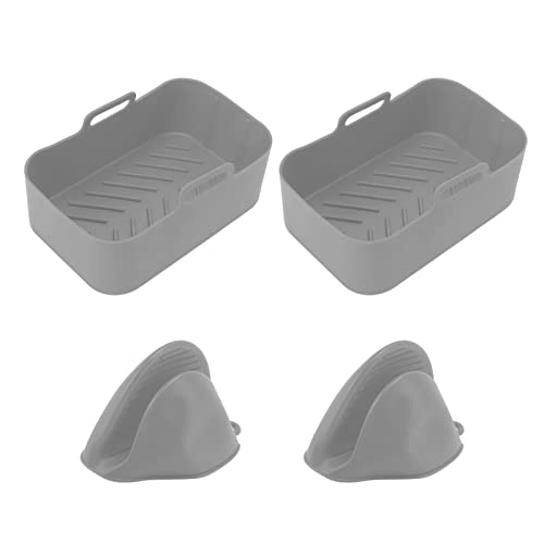 Rectangular Fryer Silicone Pot - Silicone 2 piece(s)