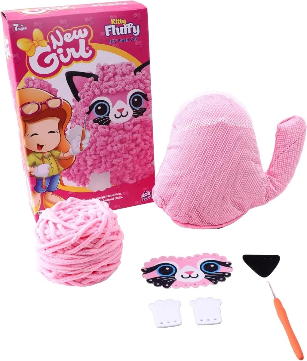 New Girl Plush Cat DIY 25.5 cm