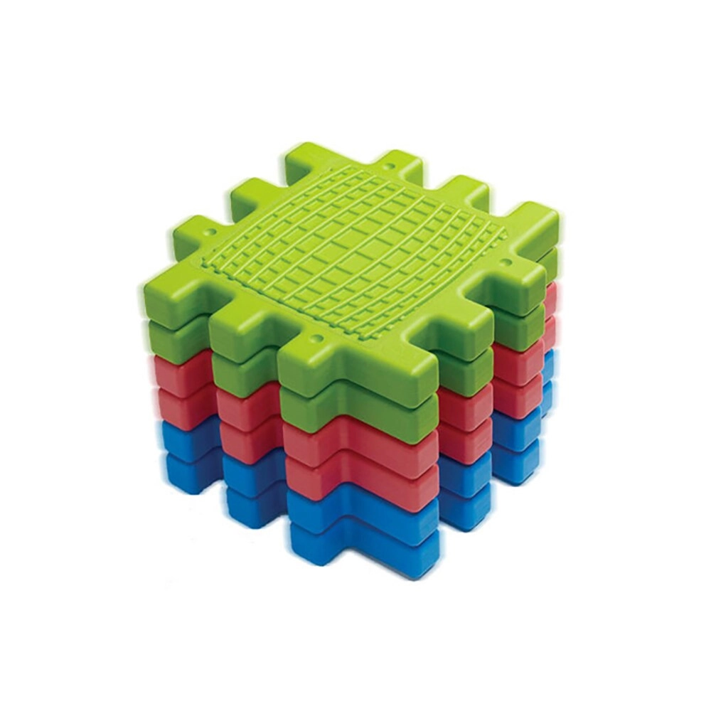 XIANGYU PLAY Plastic Textured Tactile Play Tiles - 12 pieces
