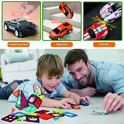 Magnetic Tiles Building Blocks - 3 months and up 105 pieces