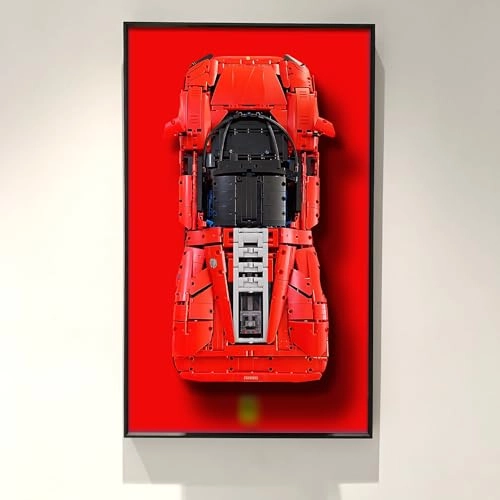 Display Wallboard for Lego Technic Ferrari Daytona SP3 42143 - 31.5 x 19.7 inches Red
