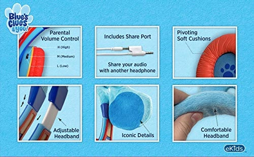 Blues Clues Kids Bluetooth Headphones Wireless Headphone