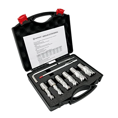 Annular Cutters - 9pcs 3/4" Weldon Shank HSS M2