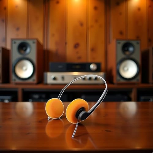 Retro Over-Ear Wired Headphone