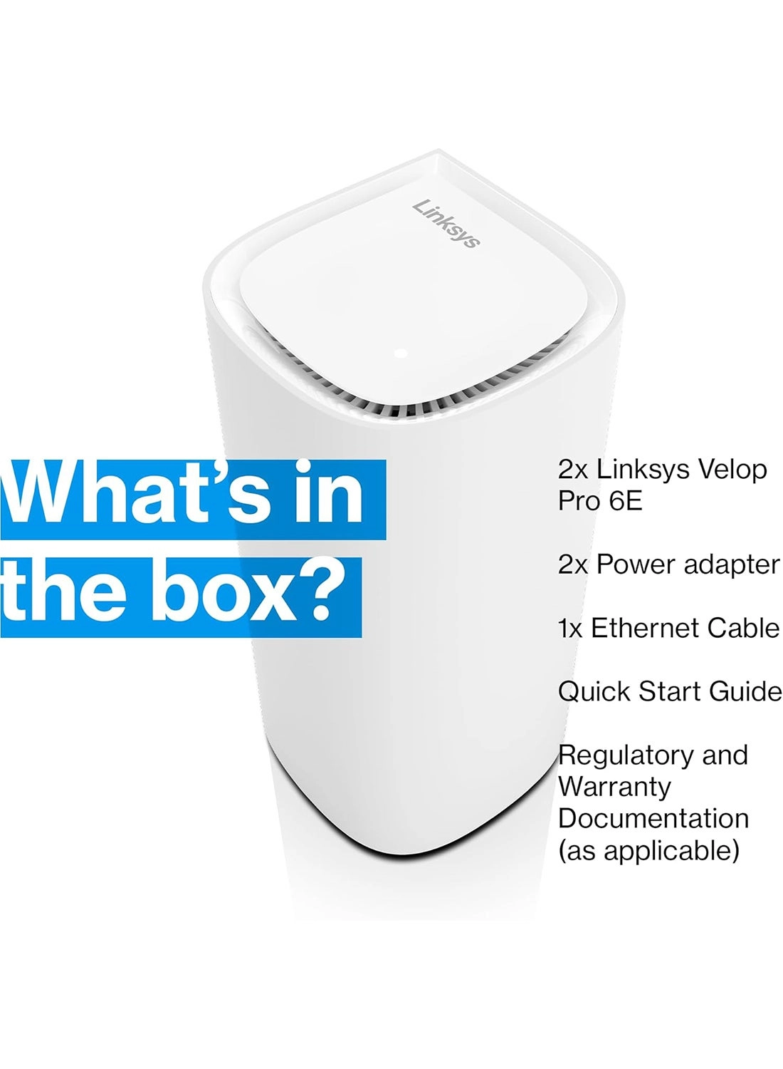 Velop Pro 6E - 802.11ac, 802.11ax, 802.11b, 802.11g, 802.11n 2 Pack