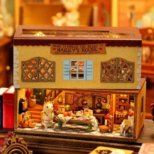 DIY Wooden Dolls House Craft Miniature Kit - Harry's House