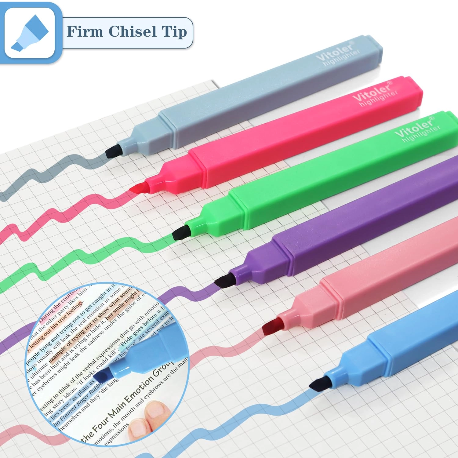 Bible Highlighters - Pastel Chisel