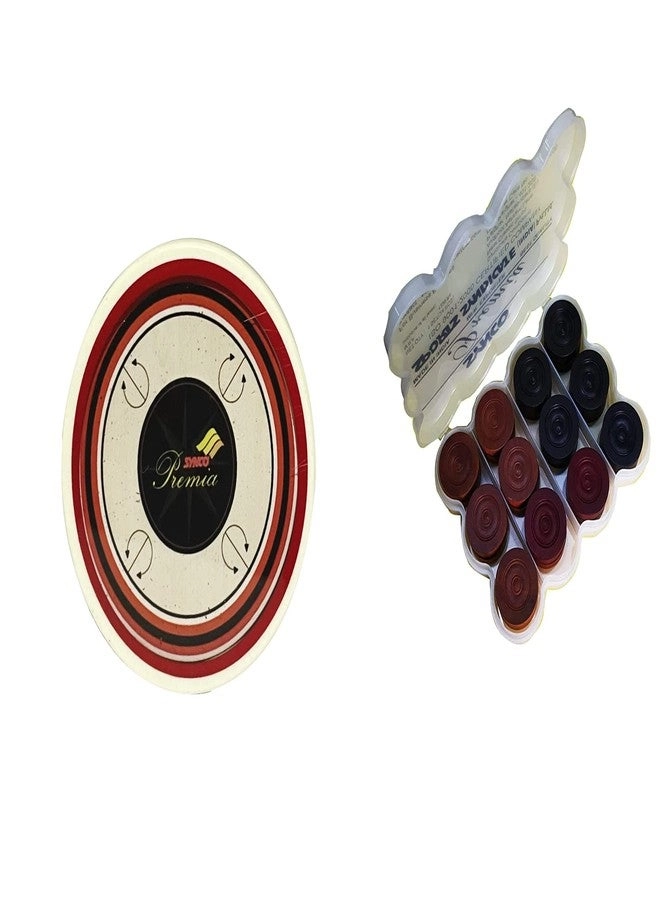 Carrom Coins + Striker
