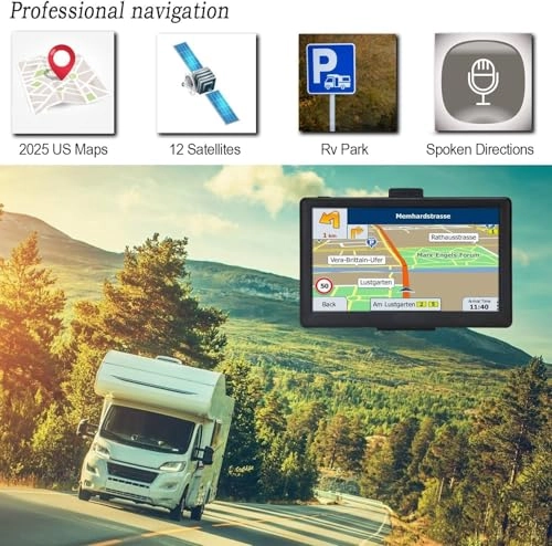 Truck GPS - 9 inch Free Lifetime Map Updates