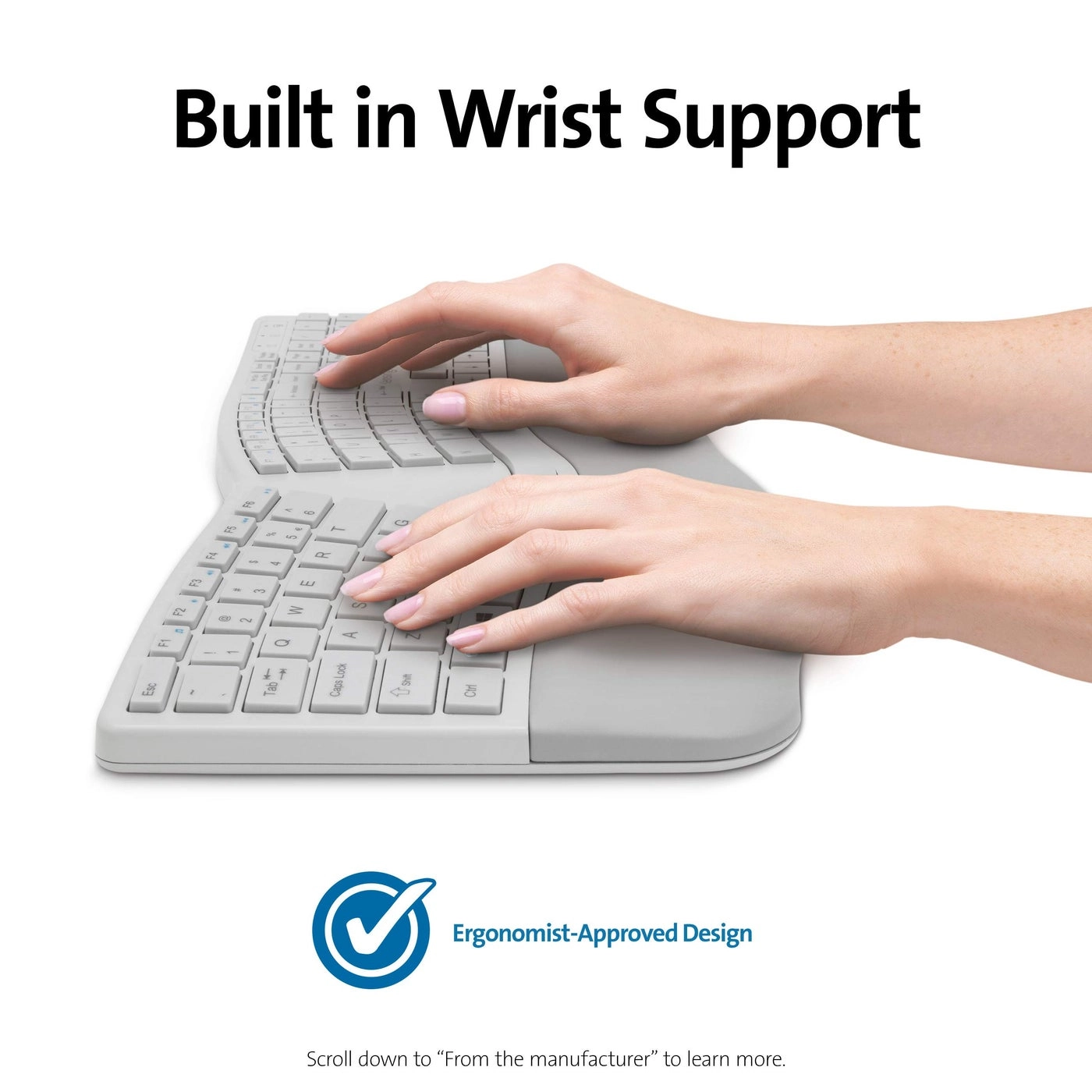 Pro Fit Ergonomic Wireless Keyboard - Wireless