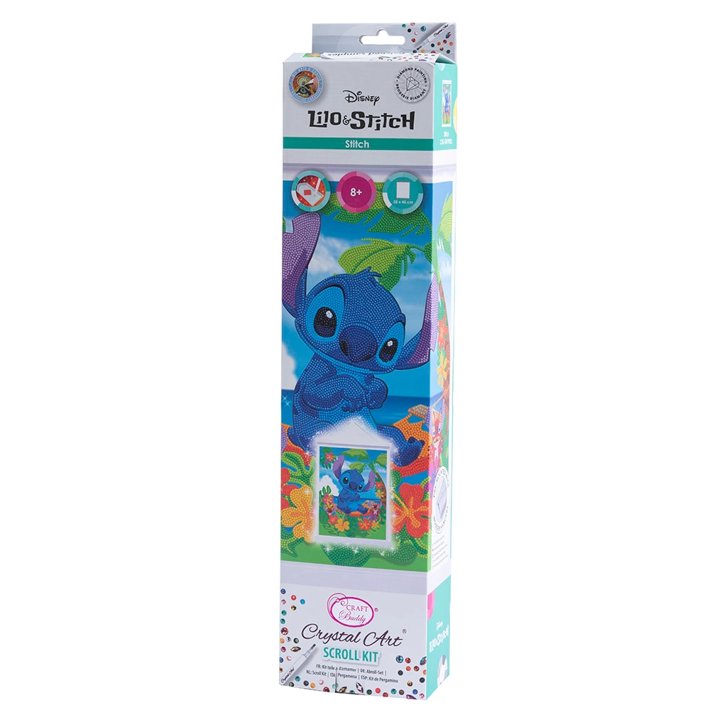 Disney Lilo And Stitch DIY Crystal Art Scroll Kit - Stitch