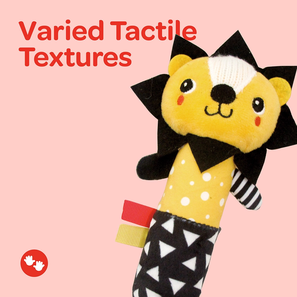 Soft Rattle Plush Toy - 3 to 24 Months fabric