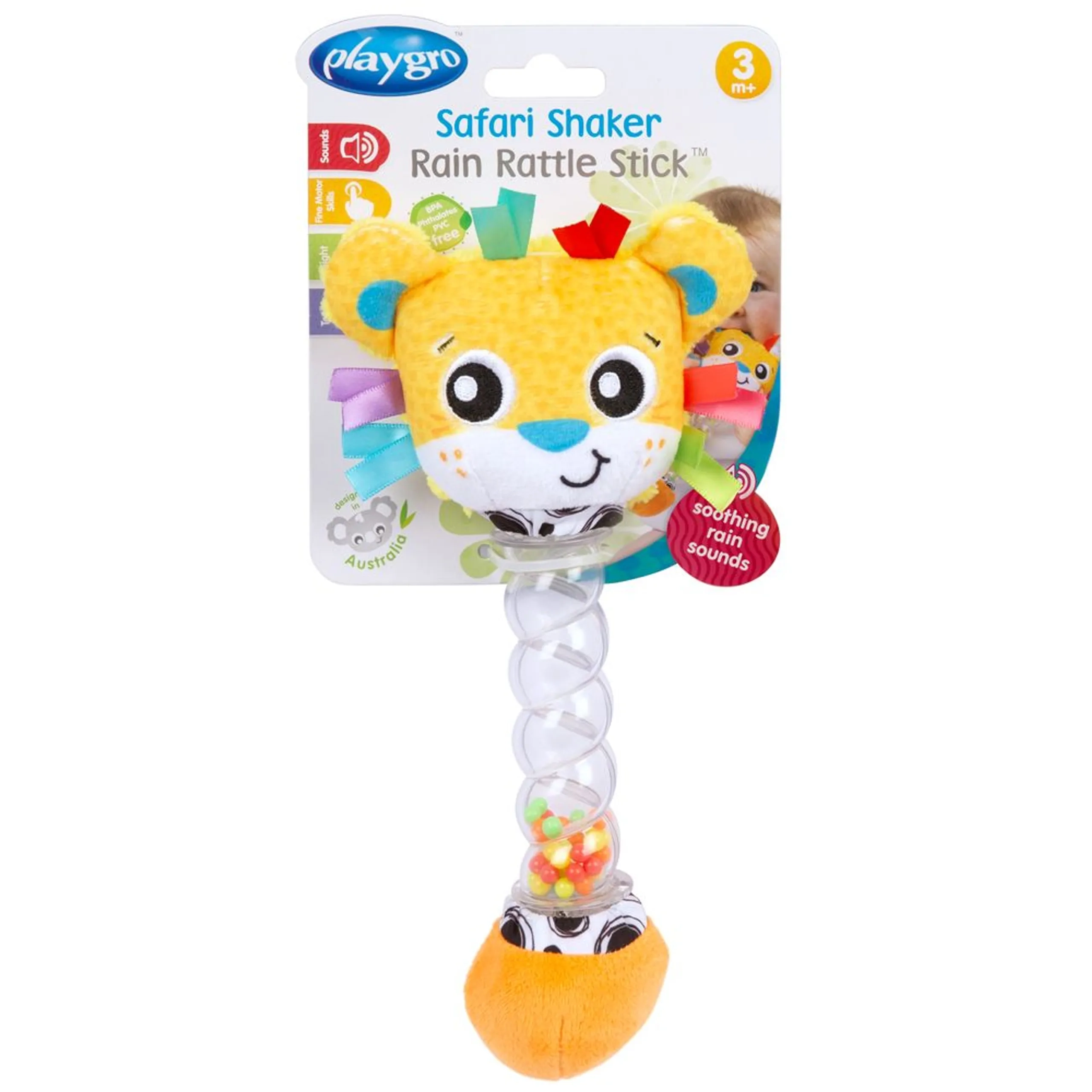 Lion Rainmaker Rattle Stick - Suitable for 3 months and above