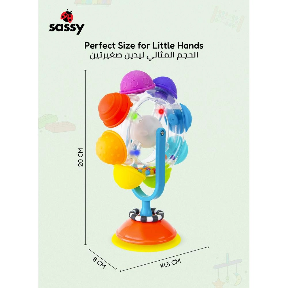 Light Up Rainbow Reel Tray Toy - 6 months