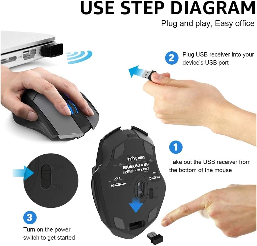 IN9 Tri-mode Wireless Mouse - Wireless