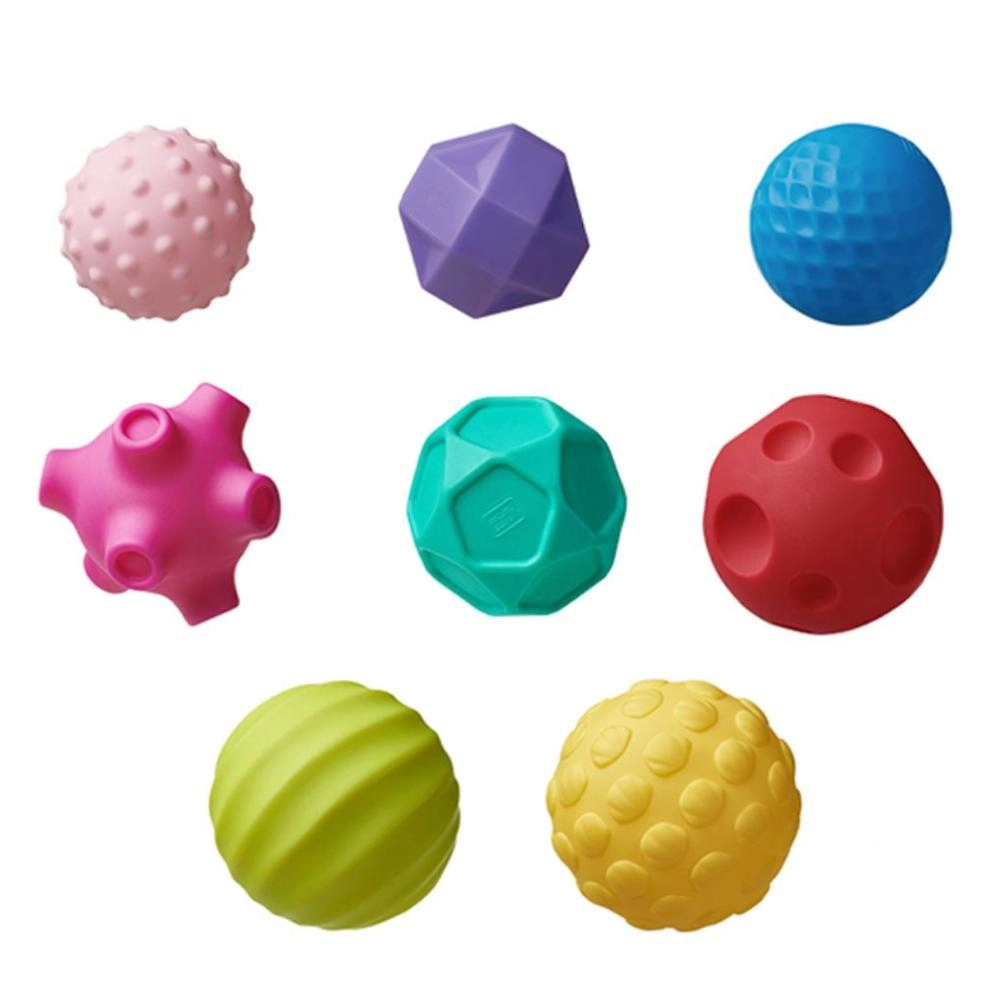 Babycare Baby Squeeze Sensory Balls - 6 months 8 Pcs