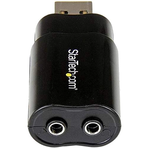 USB Sound Card - 3.5mm Audio Adapter Black