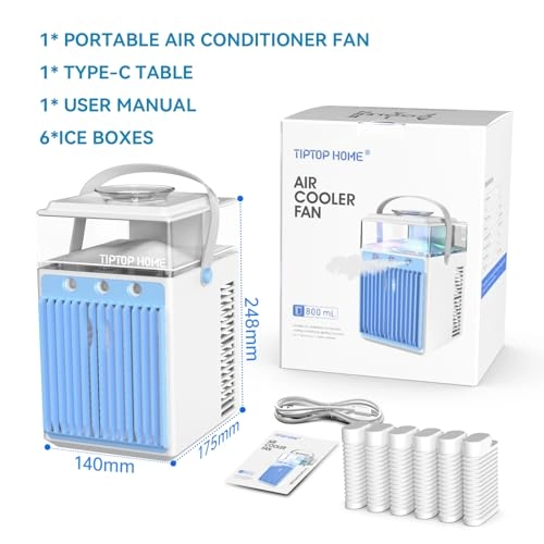 Mini Air Conditioner - 4 in 1 800ml Rechargeable