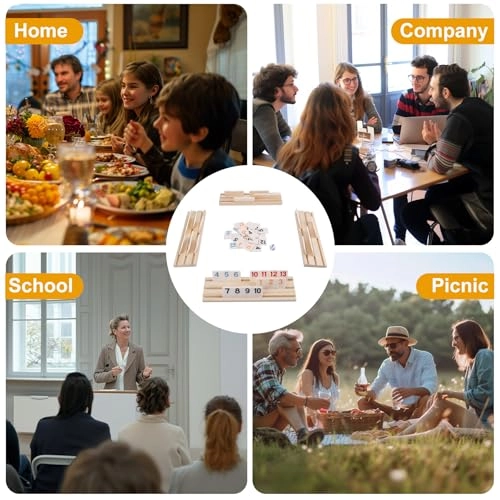 Rummy Tiles - 106 Tiles 4 Double Tile Holders