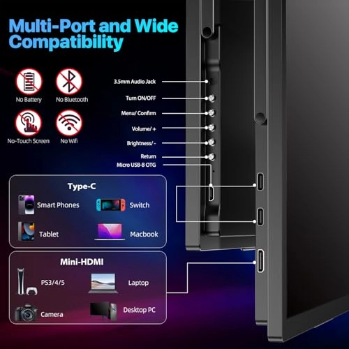 4K Portable Monitor - M184T02 18.4" 3840 x 2160