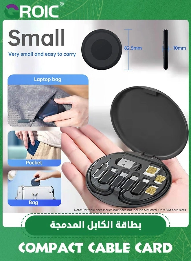 Multifunctional Compact Cable Card 60W USB-C to USB-A