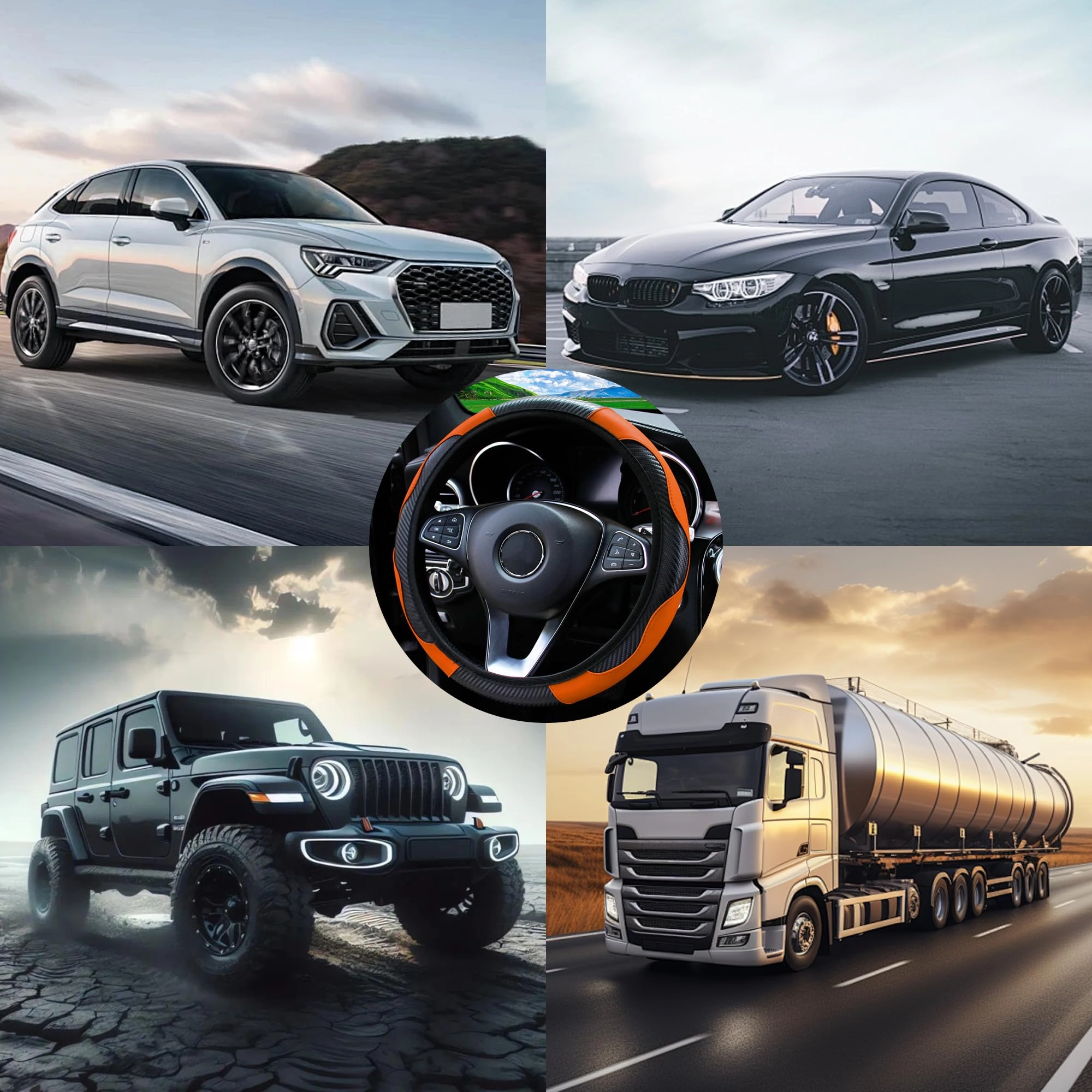 Car Steering Wheel Cover