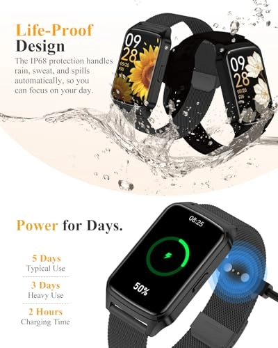 Fitness Tracker Smart Watch - 1.57 Waterproof