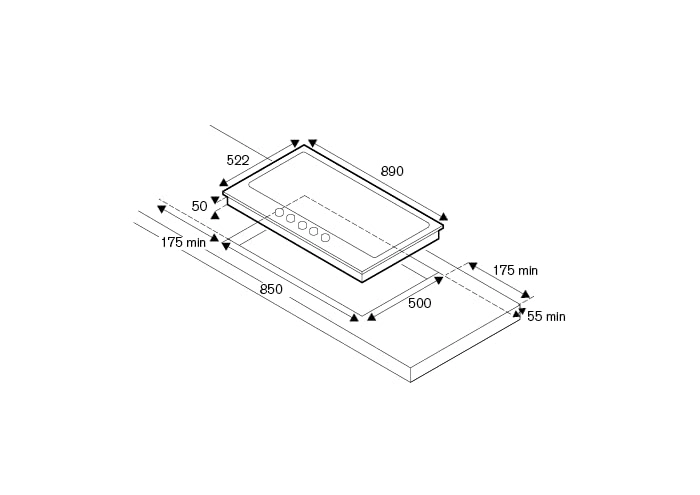 Professional Series P905CPRODX Gas hob