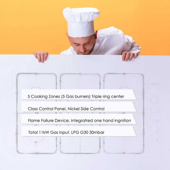 BO293GML Gas hob